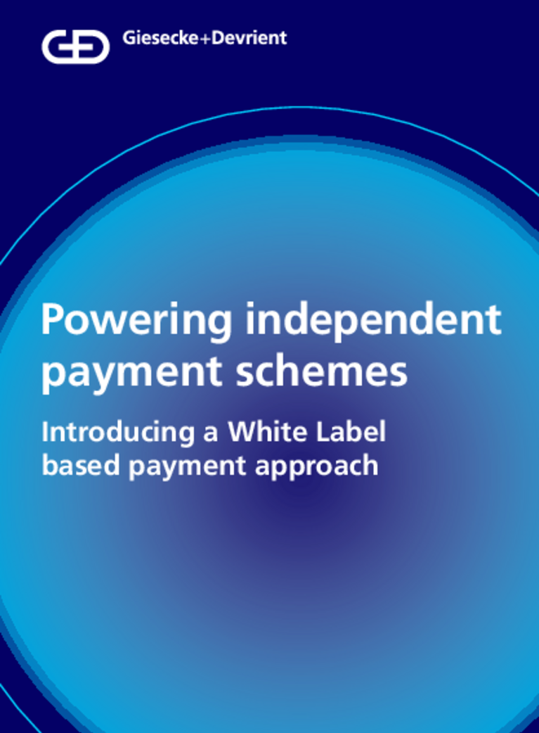 Download here our infographic explaining EMV based- white label payment schemes Cover of the infographic about powering independant payment schemes